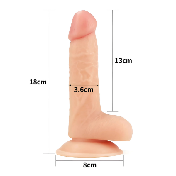 Dildo realistico 18 cm